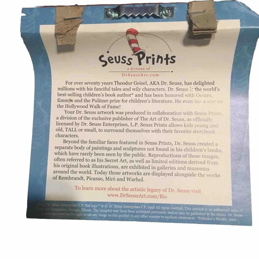 Dr. Seuss Canvas Print Vintage Patton Picture Co. 11